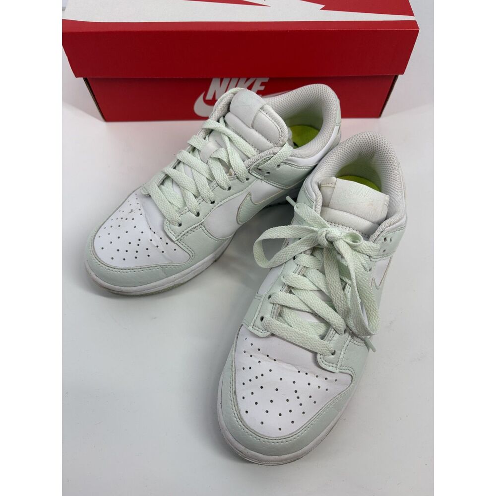Nike Dunk Low White & Mint Green Sneakers
